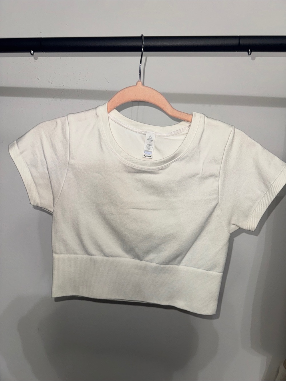 aerie Cropped Short Sleeve Tee BUNDLE - White, Black, Burgundy - Picture 2 of 4